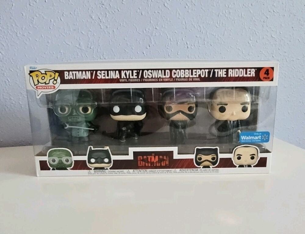 Funko Pop! The Batman 4 Pack Batman, Selina Kyle, Oswald Cobblepot & The Riddler